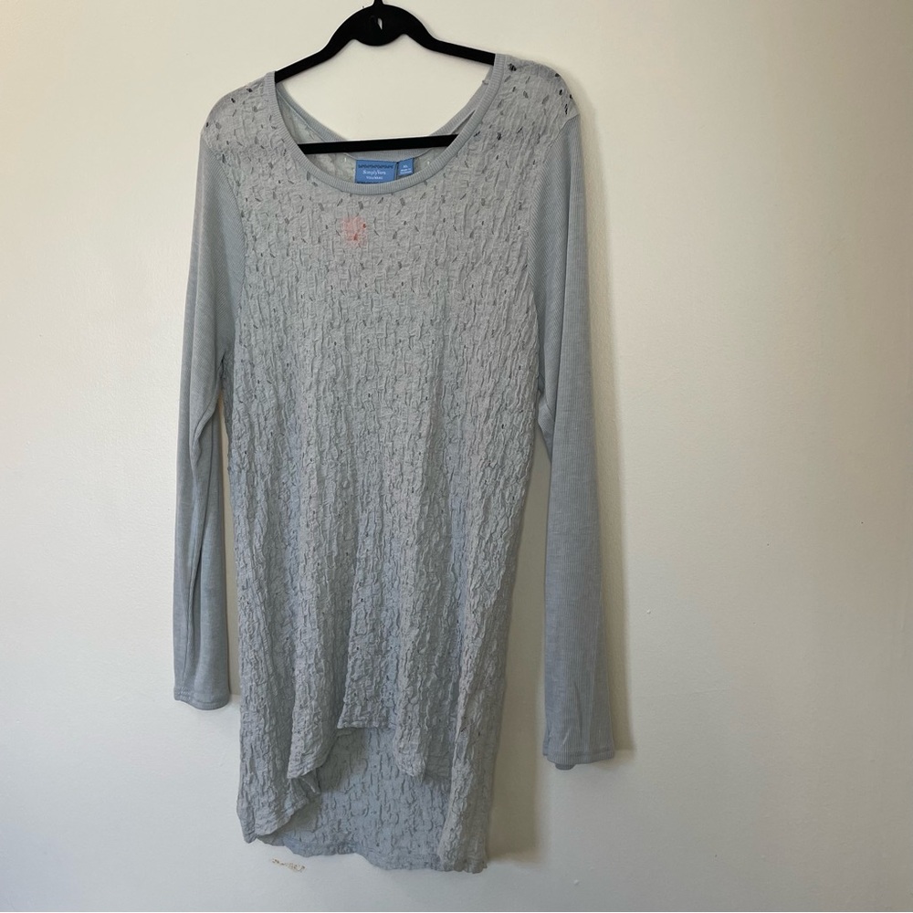 Simply Vera | Gray Long Sleeve Top | Size XL - Picture 3 of 12